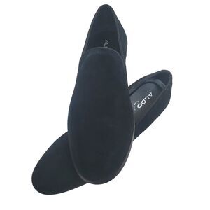 ALDO Casino Black Suede Pillow Walk Flex Mens Dress Shoe Size 12D Casino 007 NIB